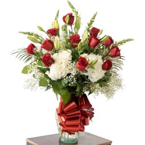 Floral Arrangement CasaBlanca Red