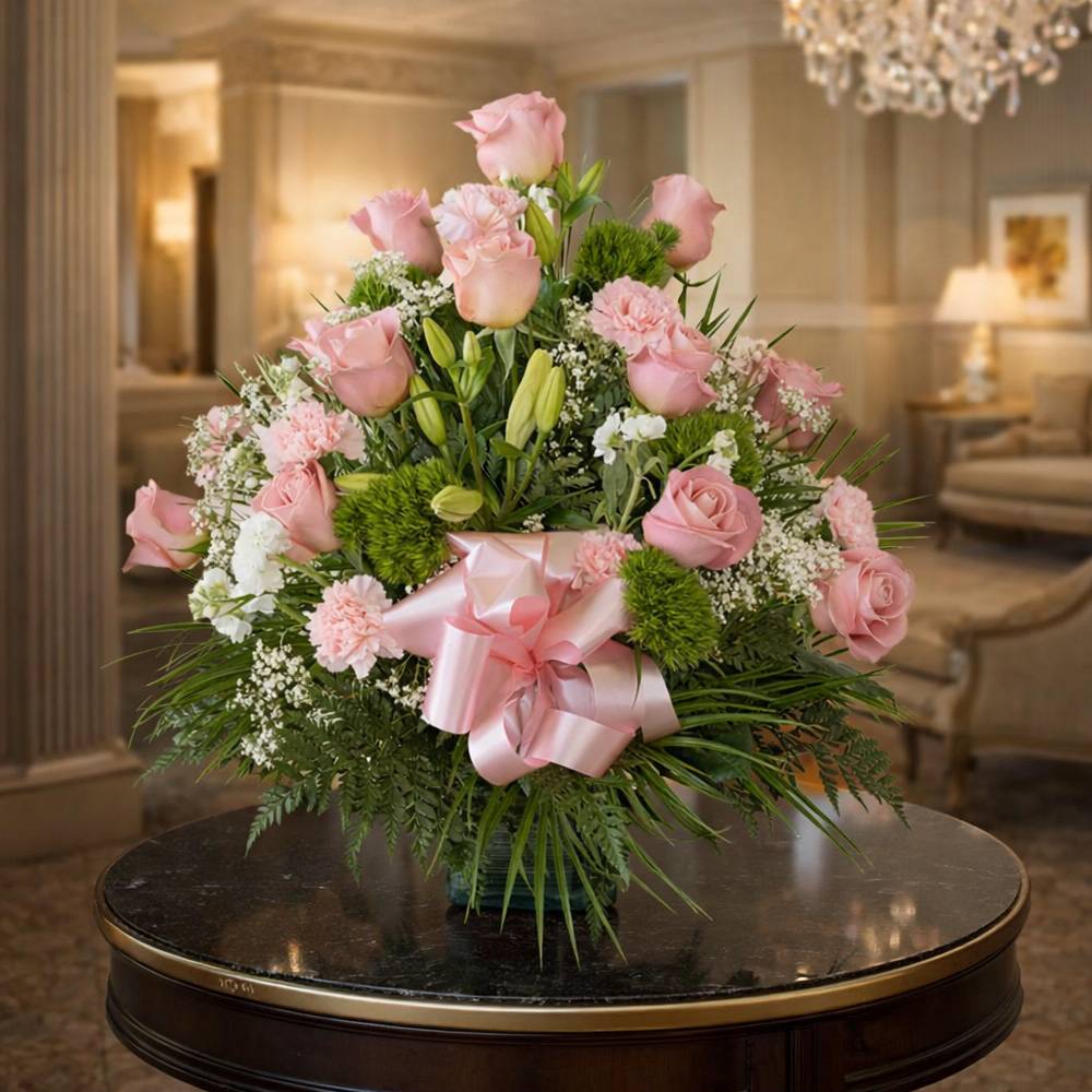 Floral arrangement of Cube light Roses - Image 2