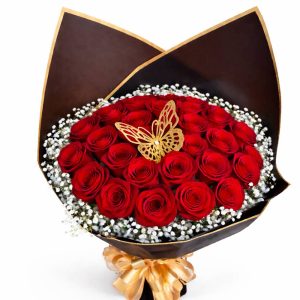 “Ramo Buchon” 25 Red Roses