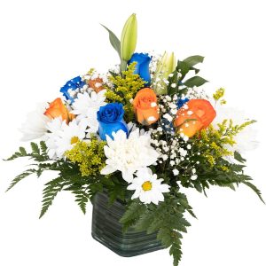 Elegant arrangement blue Sapphire
